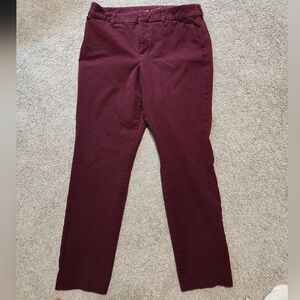 Old Navy Women's Burgundy Trousers